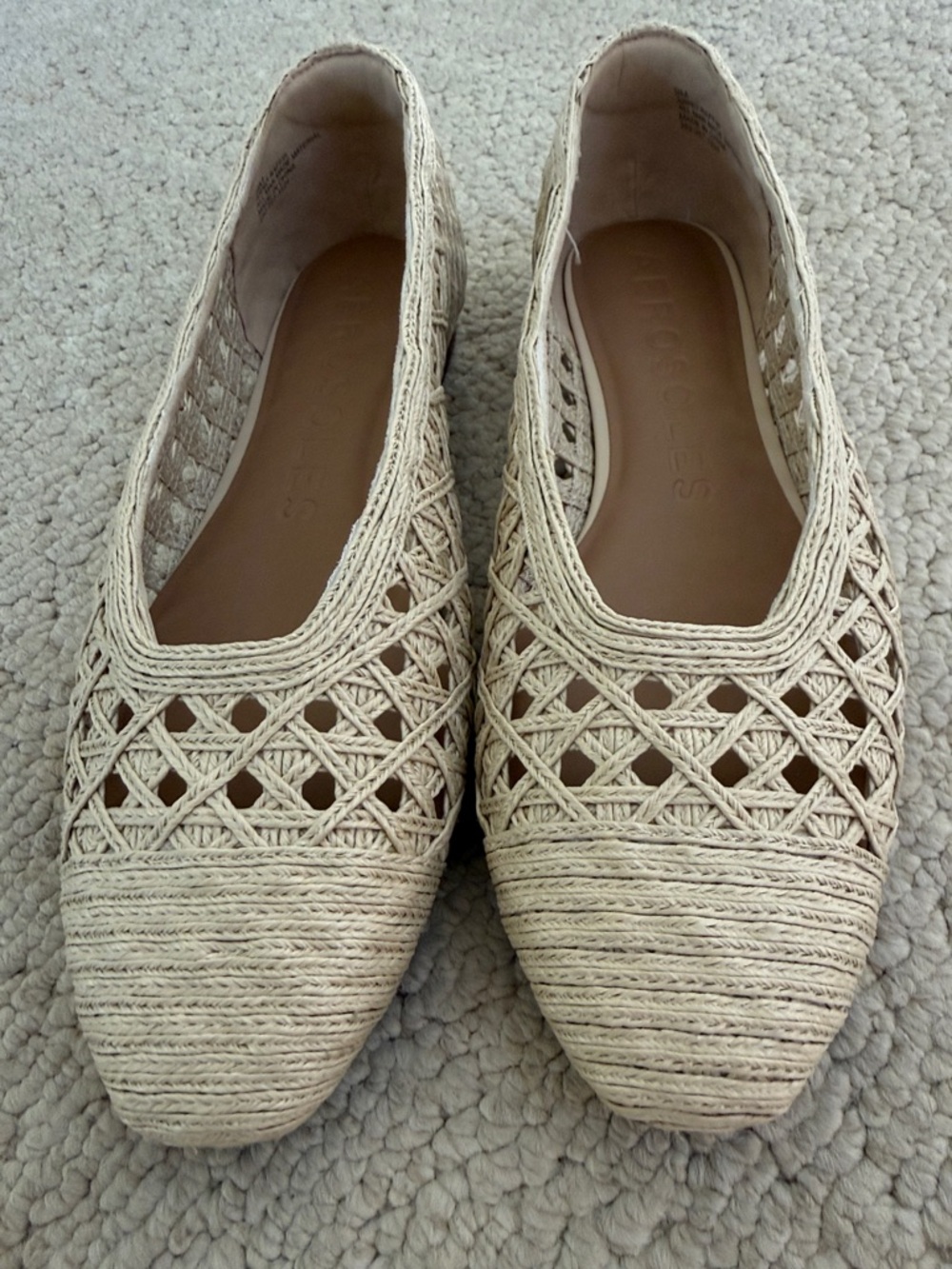 Aerosoles Arno Raffia Ballet Flat Natural Womens size 9 - Picture 12 of 16